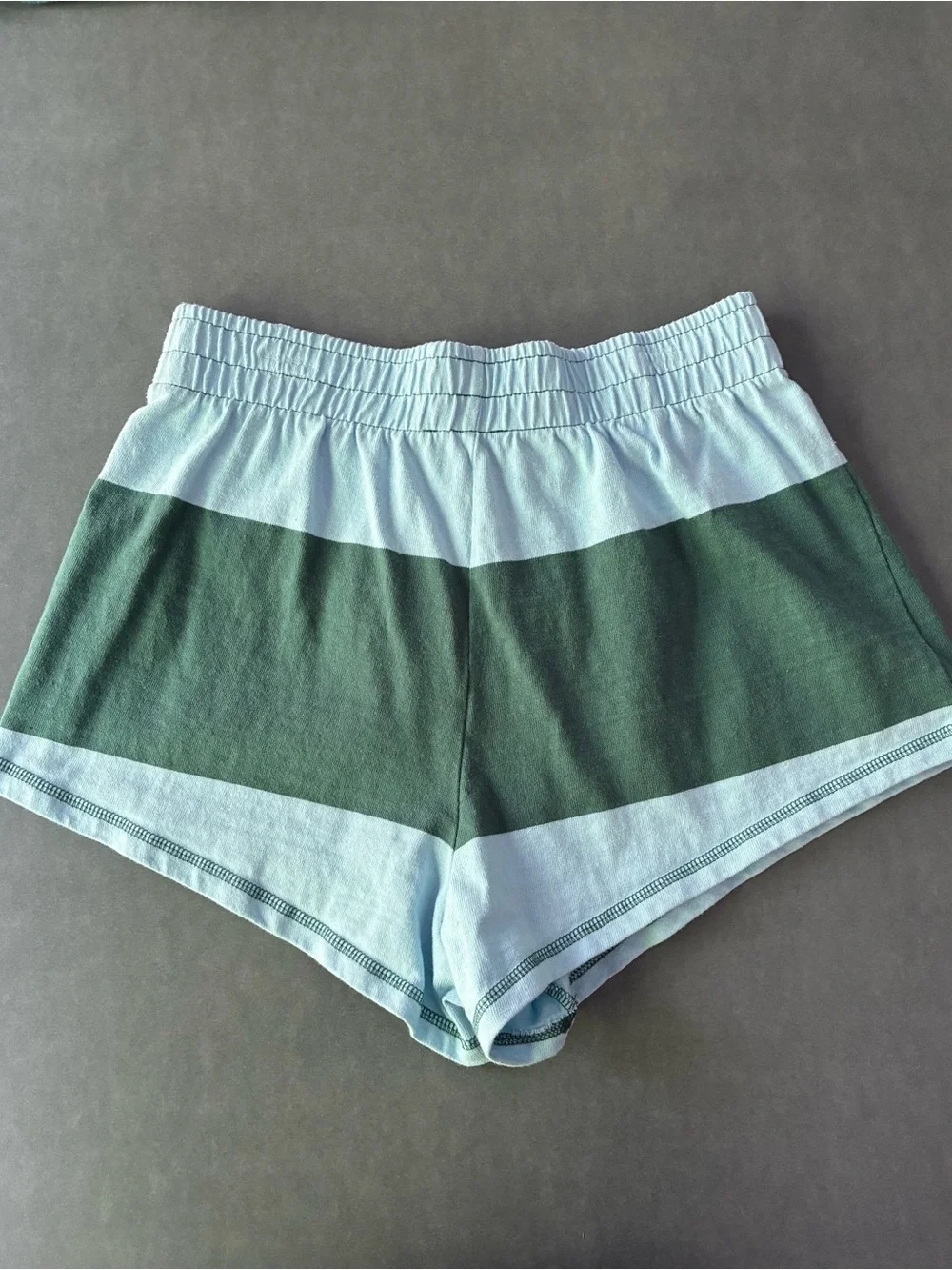 Free People Movement Retro Rugby Striped Pullover & Shorts Set Heritage Green - Picture 4 of 11